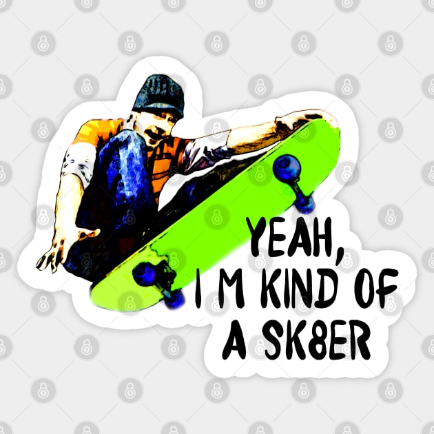 Sk8er Guy Sticker by SandraKC